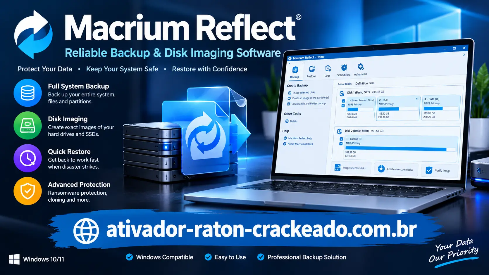 Macrium Reflect X Recursos