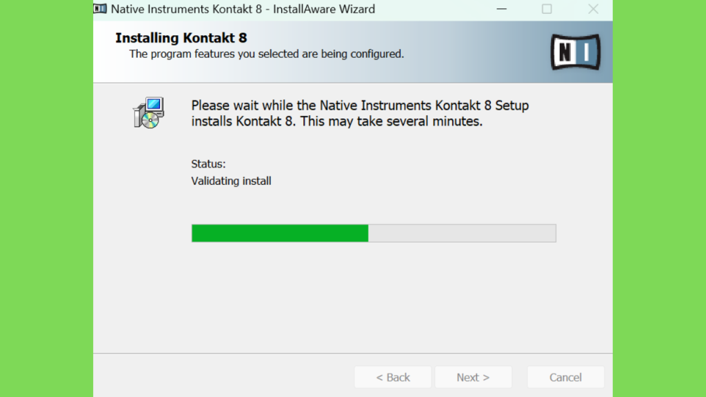 O atributo alt desta imagem está vazio. O nome do arquivo é Kontakt-Crackeado-being-installed-1024x576.png