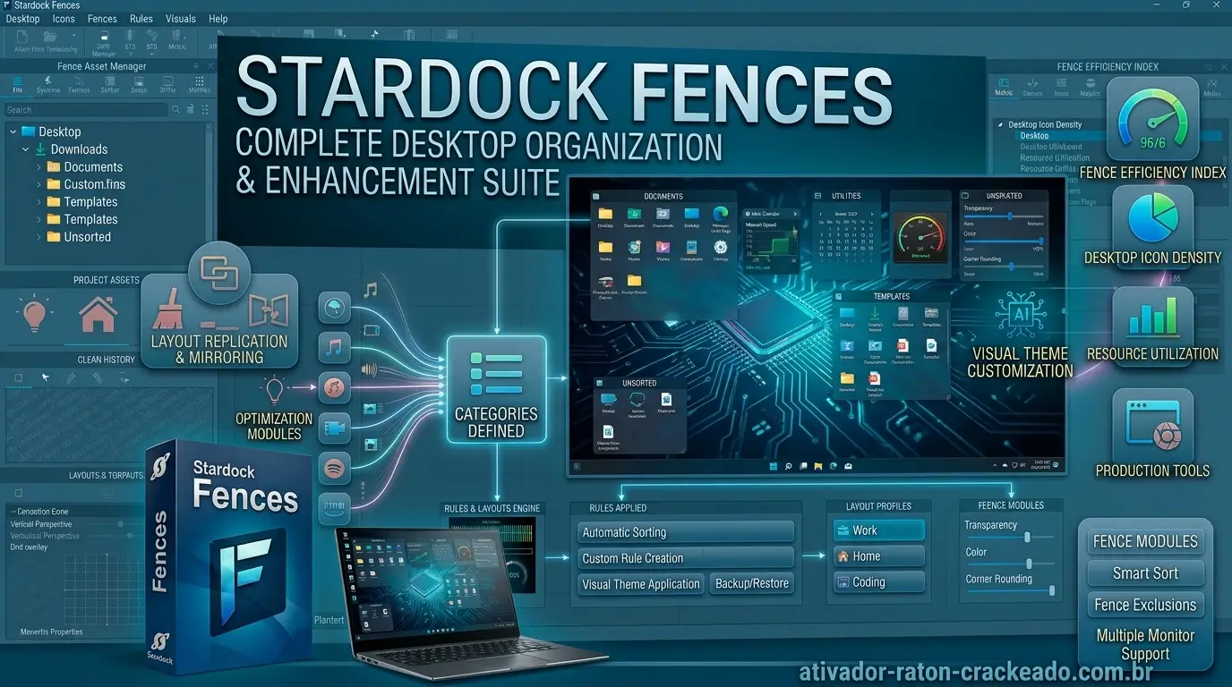 Stardock Fences 6.54 Gratis Baixar Português PT-BR Gratis Download - AtivadorRatonCrackeado Stardock Fences 6 Download para Windows