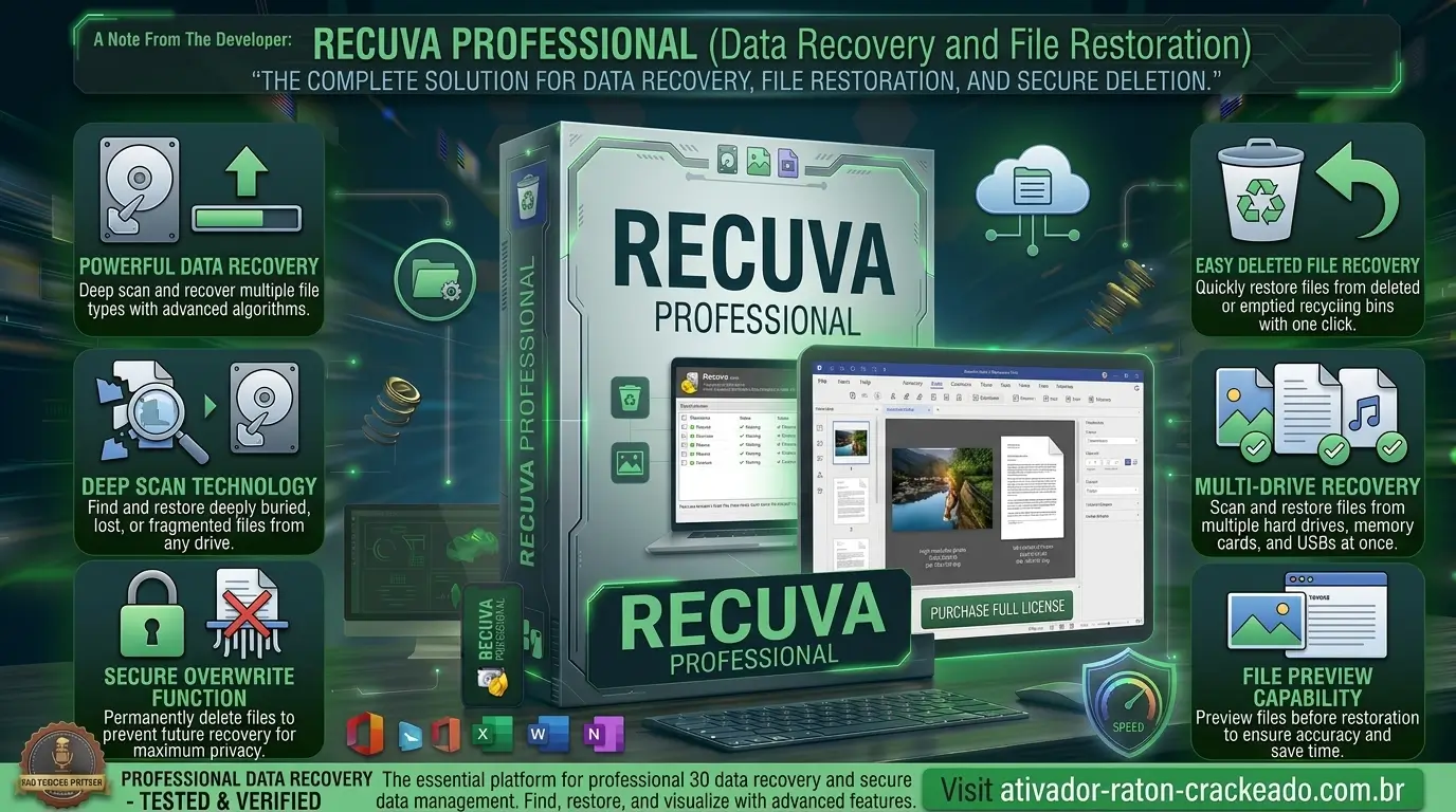 Recuva Gratis Baixar para PC Português PT-BR Gratis Download - AtivadorRatonCrackeado Recuva Gratis Baixar